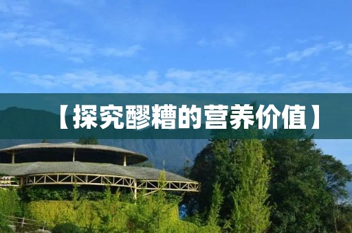 【探究醪糟的营养价值】