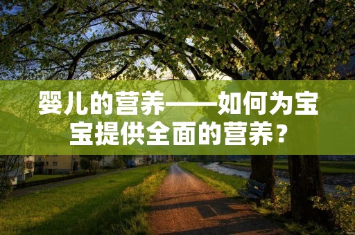 婴儿的营养——如何为宝宝提供全面的营养？