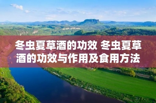 冬虫夏草酒的功效 冬虫夏草酒的功效与作用及食用方法