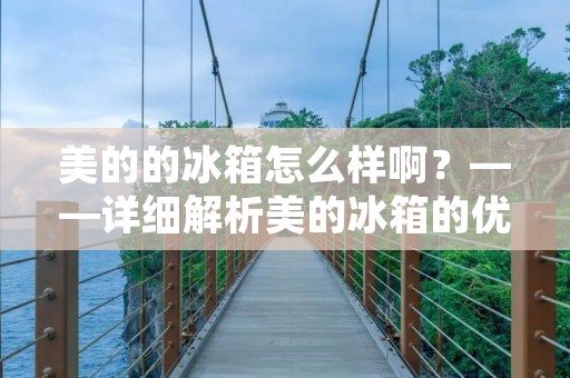 美的的冰箱怎么样啊？——详细解析美的冰箱的优缺点