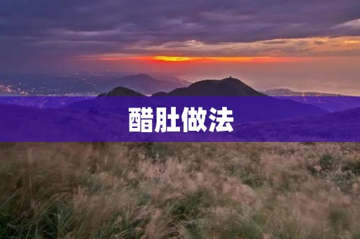 醋肚做法:如何制作美味可口的醋肚 醋肚做法:如何制作美味可口的醋肚
