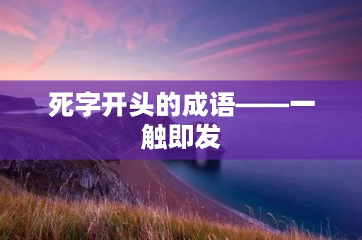死字开头的成语——一触即发