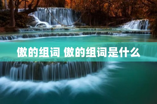 傲的组词 傲的组词是什么