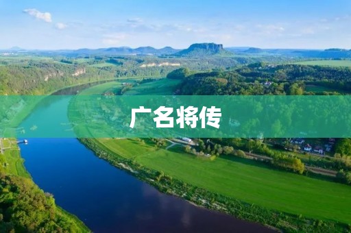 广名将传:荡涤乱世之风 广名将传:荡涤乱世之风