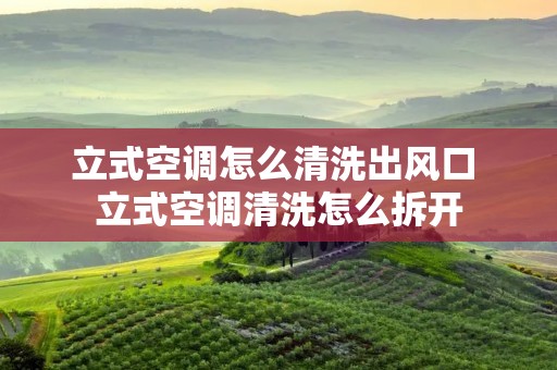 立式空调怎么清洗出风口 立式空调清洗怎么拆开 立式空调怎么清洗出风口 立式空调清洗怎么拆开