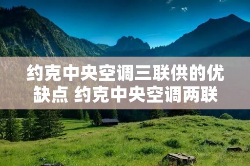 约克中央空调三联供的优缺点 约克中央空调两联供好不好