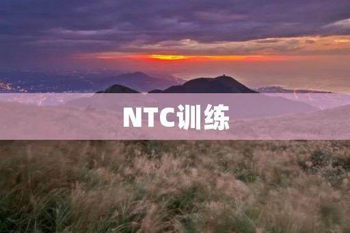 NTC训练:打造全身健康的新方式 NTC训练:打造全身健康的新方式