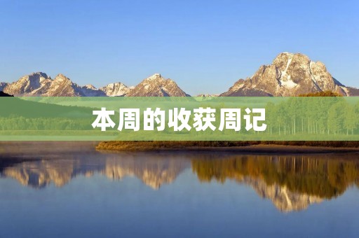 本周的收获周记 本周的收获周记