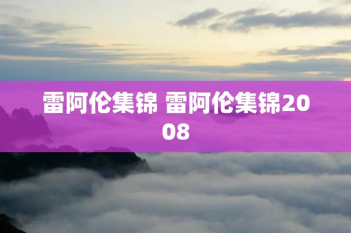 雷阿伦集锦 雷阿伦集锦2008
