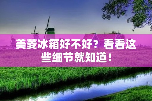 美菱冰箱好不好?看看这些细节就知道! 美菱冰箱好不好?看看这些细节就知道!