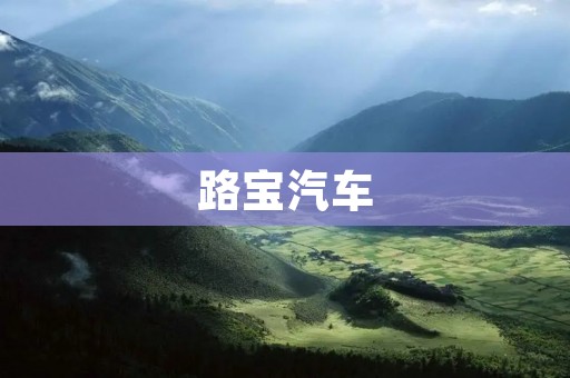 路宝汽车：领先科技创新，打造智能出行