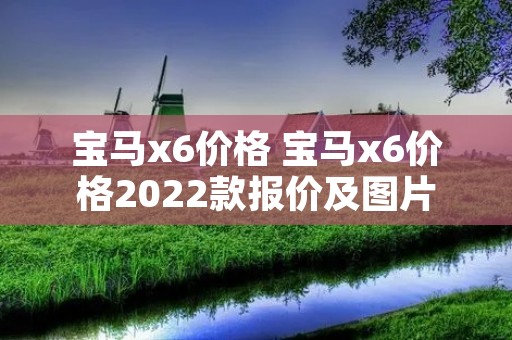 宝马x6价格 宝马x6价格2022款报价及图片