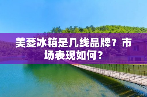 美菱冰箱是几线品牌？市场表现如何？