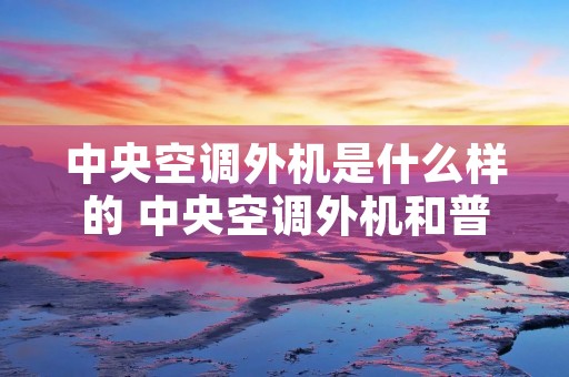 中央空调外机是什么样的 中央空调外机和普通空调外机区别