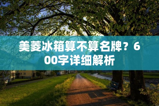 美菱冰箱算不算名牌?600字详细解析 美菱冰箱算不算名牌?600字详细解析