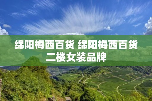 绵阳梅西百货 绵阳梅西百货二楼女装品牌