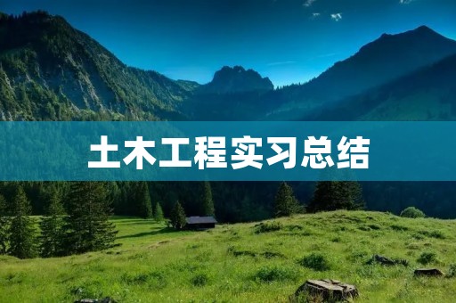 土木工程实习总结