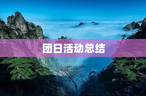 团日活动总结:一次充满活力的团队建设之旅