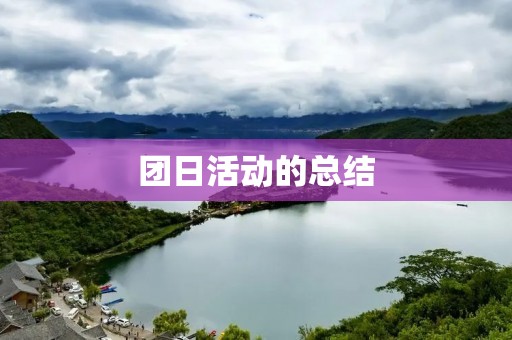 团日活动的总结