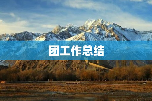 团工作总结:把握机遇,凝聚力量,开创新局
