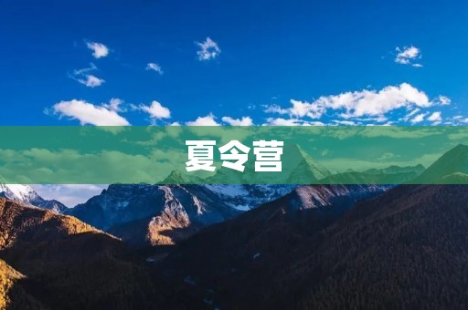 夏令营:我的成长之旅 夏令营:我的成长之旅