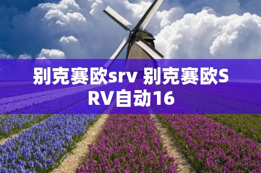别克赛欧srv 别克赛欧SRV自动16