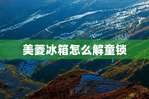 美菱冰箱怎么解童锁 美菱冰箱怎么解童锁