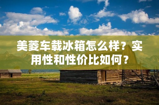 美菱车载冰箱怎么样？实用性和性价比如何？