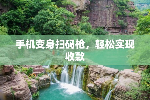 手机变身扫码枪,轻松实现收款