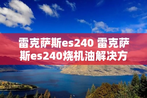 雷克萨斯es240 雷克萨斯es240烧机油解决方案