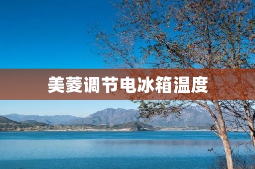 美菱调节电冰箱温度：让你的生活更加智能和舒适
