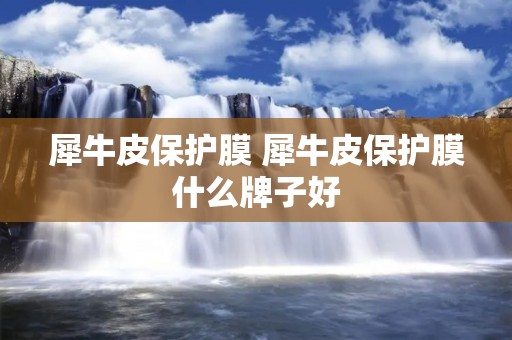 犀牛皮保护膜 犀牛皮保护膜什么牌子好