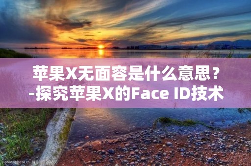 苹果X无面容是什么意思?-探究苹果X的Face ID技术