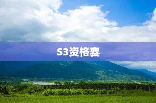 S3资格赛：如何在竞争中脱颖而出