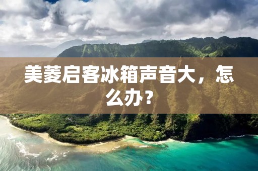 美菱启客冰箱声音大，怎么办？
