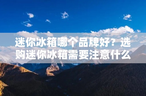 迷你冰箱哪个品牌好?选购迷你冰箱需要注意什么? 迷你冰箱哪个品牌好?选购迷你冰箱需要注意什么?