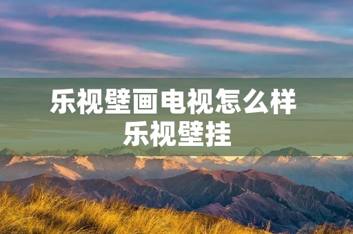 乐视壁画电视怎么样 乐视壁挂 乐视壁画电视怎么样 乐视壁挂