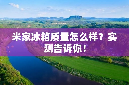 米家冰箱质量怎么样?实测告诉你! 米家冰箱质量怎么样?实测告诉你!
