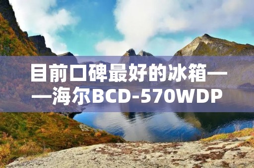 目前口碑最好的冰箱——海尔BCD-570WDPH 目前口碑最好的冰箱——海尔BCD-570WDPH