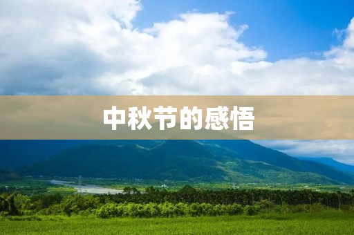 中秋节的感悟