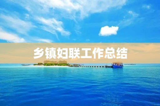 乡镇妇联工作总结