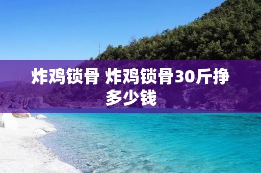 炸鸡锁骨 炸鸡锁骨30斤挣多少钱