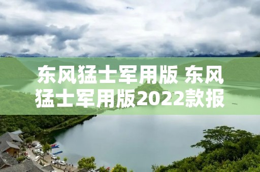 东风猛士军用版 东风猛士军用版2022款报价