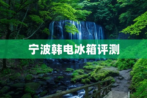 宁波韩电冰箱评测:真的值得购买吗? 宁波韩电冰箱评测:真的值得购买吗?