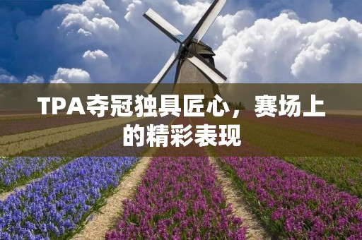 TPA夺冠独具匠心,赛场上的精彩表现 TPA夺冠独具匠心,赛场上的精彩表现