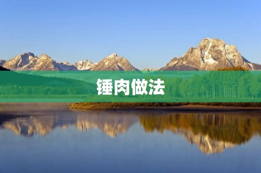 锤肉做法:如何做出口感鲜嫩的锤肉 锤肉做法:如何做出口感鲜嫩的锤肉