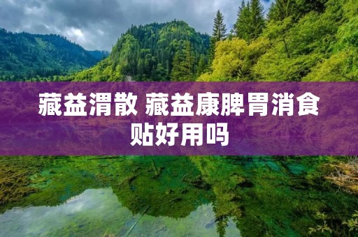 藏益渭散 藏益康脾胃消食贴好用吗 藏益渭散 藏益康脾胃消食贴好用吗