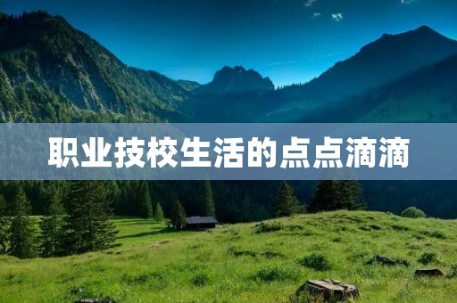 职业技校生活的点点滴滴