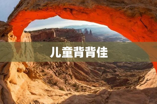 儿童背背佳:让孩子健康成长的必备神器 儿童背背佳:让孩子健康成长的必备神器