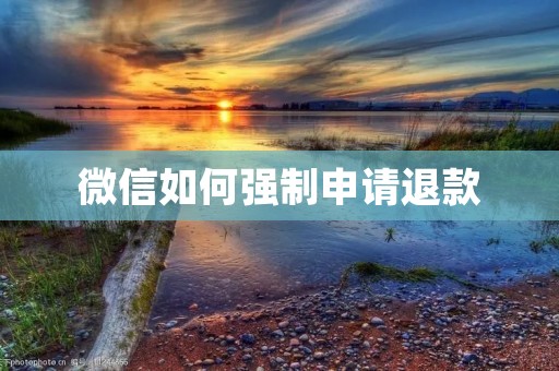 微信如何强制申请退款